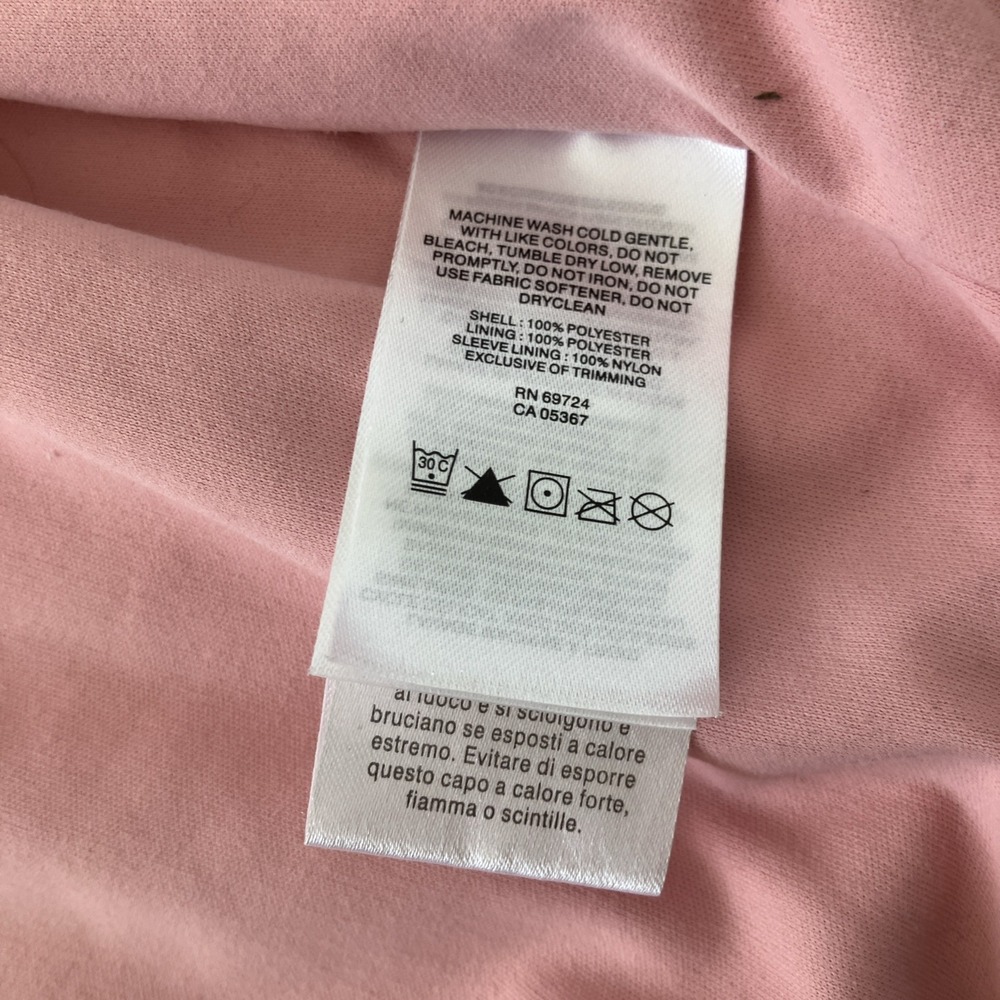 Columbia Girls' Pink Hooded Windbreaker Rain Jacket Small 8 Lined Outdoors Omni - Picture 11 of 11